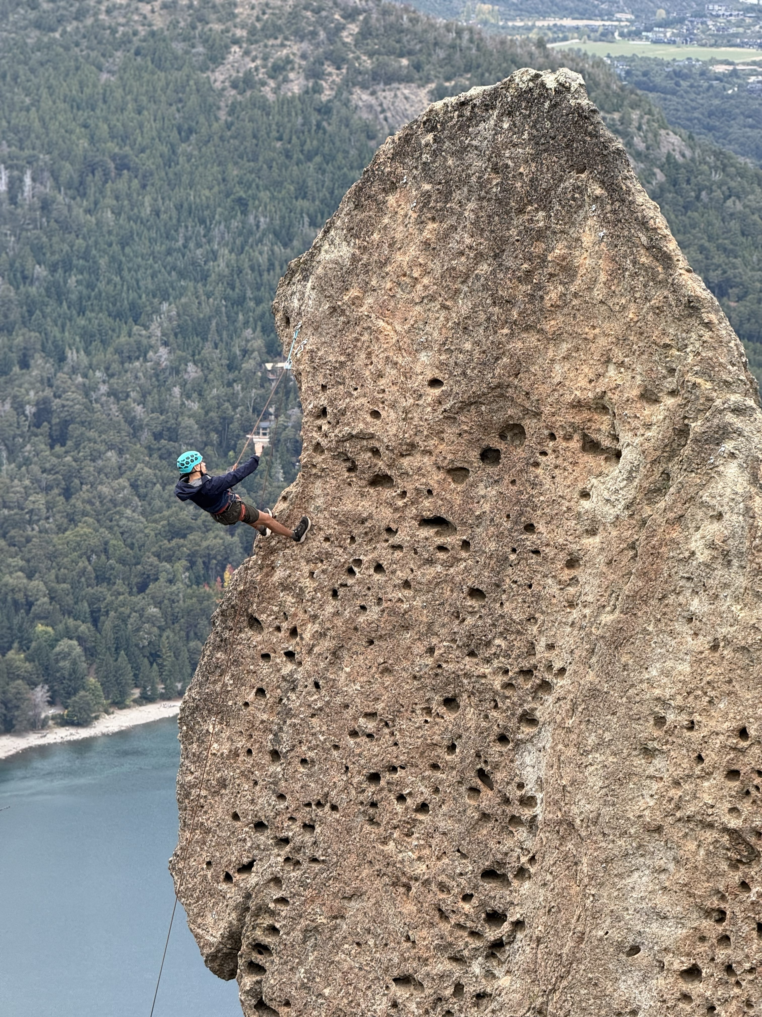 Escalador en la pared