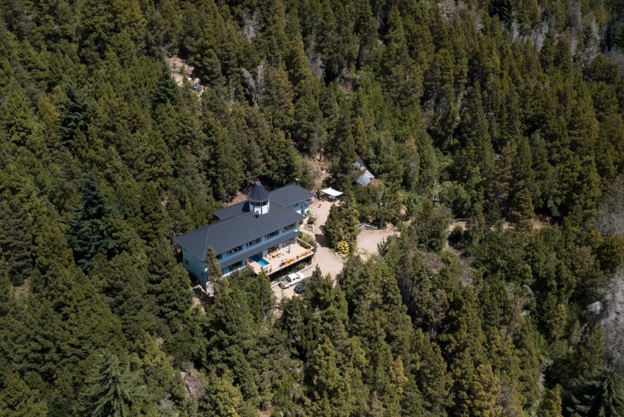 Vista aérea de la casa